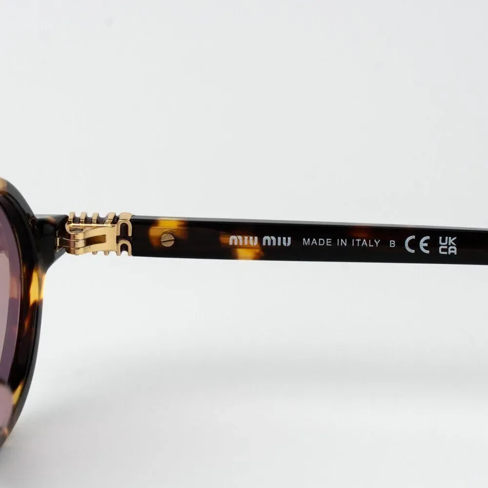Miu Miu REGARD Men Sunglasses Havana Pink Mirror Silver MU04ZSF VAU50D REGARD
